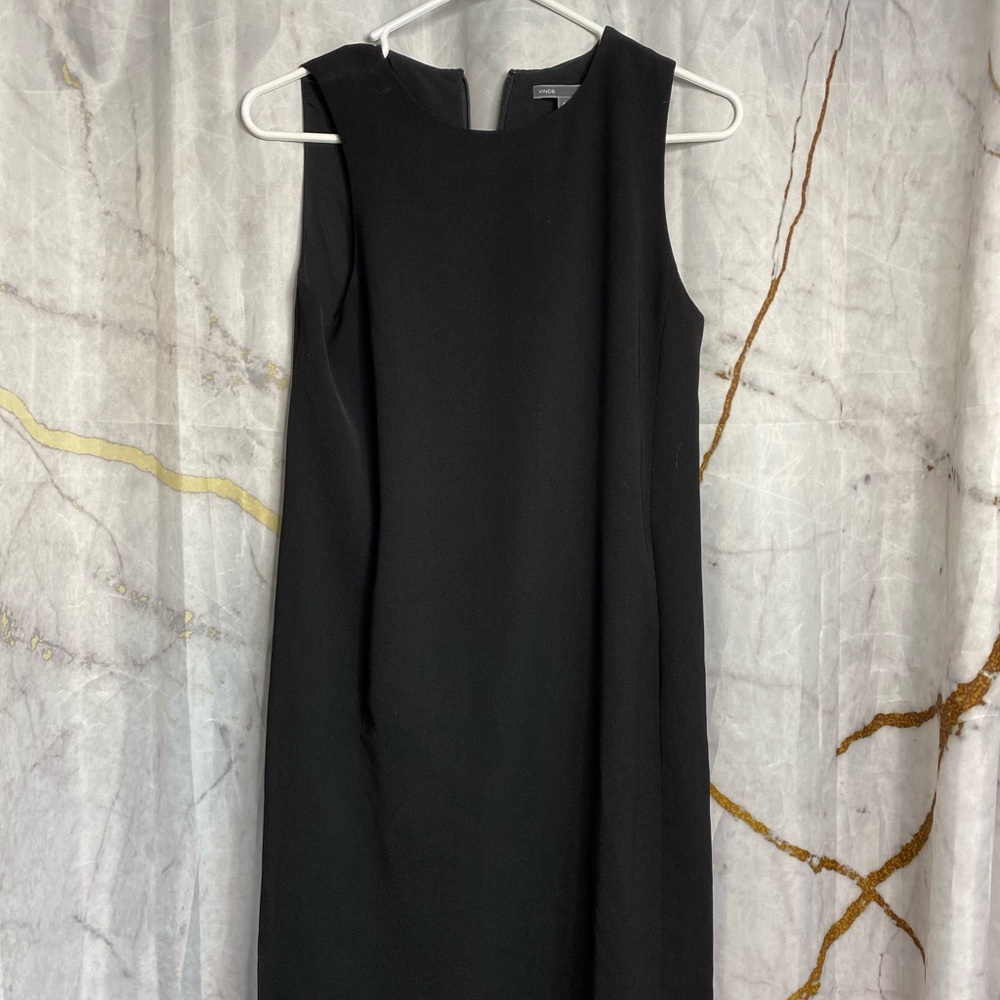Vince black loose fitted dress
